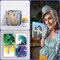 Stretched Canvases for Painting, 8x8, Pack of 24, Primed Acid-Free, 5/8 Inch Thick Wood Frame Blank Canvas, Art Canvases for Beginners, Artists for Oil Paint,Acrylic Paint, Pouring Painting.
